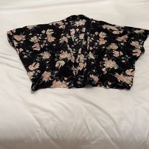 Aritzia Talula silk floral cover up